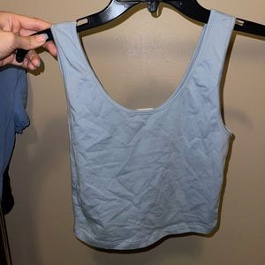 Baby blue crop tank